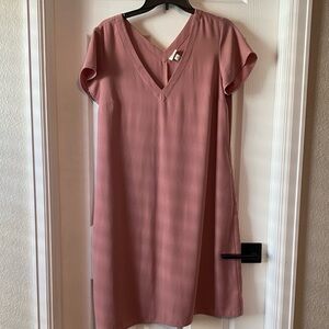 a new day Blush Pink V-Neck Mini Dress